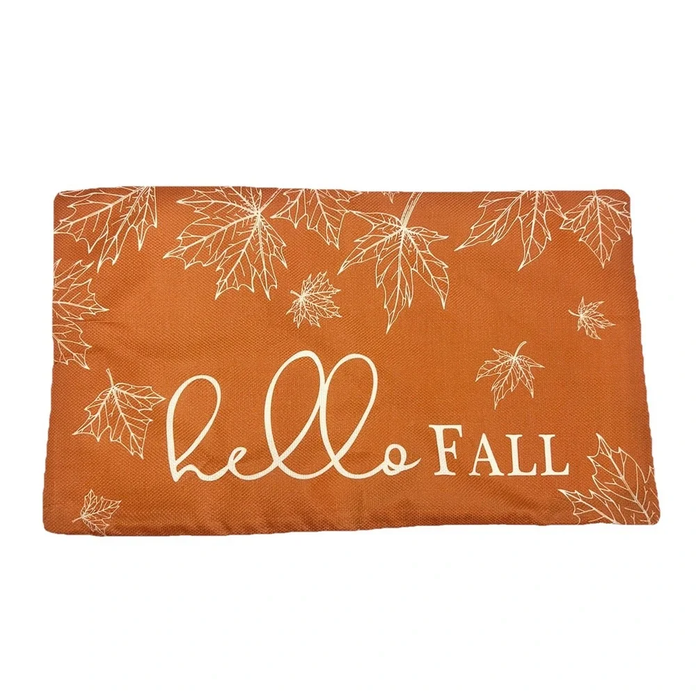Fall Throw Pillow Cover 12 x 20 Autumn Cushion Case Home Decor Accessories